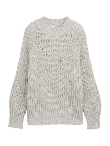 TOM TAILOR DENIM Sveter svetlobéžová / mätová purpurová ružová