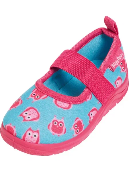 PLAYSHOES Papuče Eulen tirkiz / roza