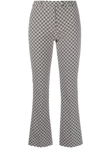 Pantaloni 's Max Mara cu imprimeu geometric din jacard negru