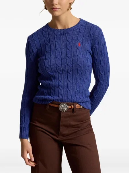 Велурени бягане с яка чорапи Polo Ralph Lauren синьо