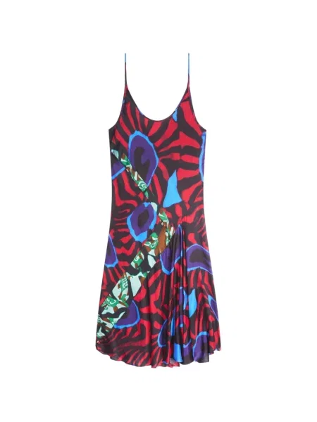 Rochie Dries Van Noten cu imagine roșu