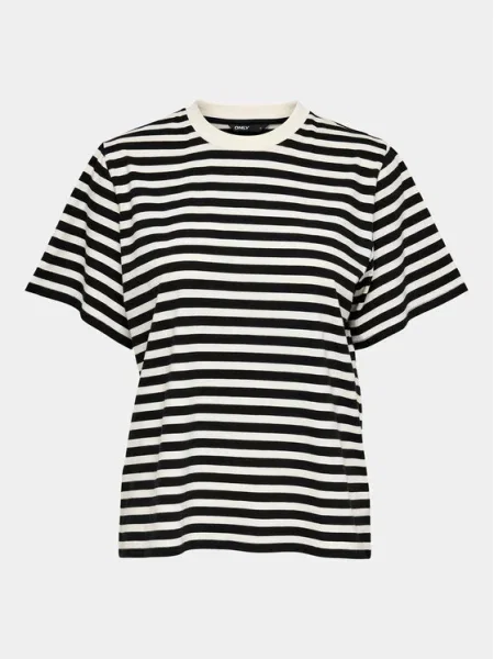 ONLY Tricou LIVINA negru alb
