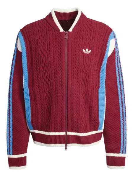 Cardigan Adidas Originals retro roșu