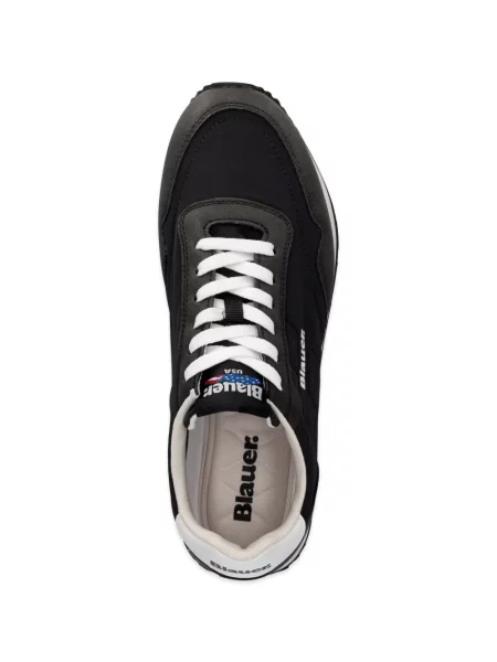 Sneakerși Blauer cu imagine negru