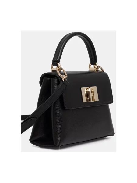 Torebka crossbody Furla skórzana czarna