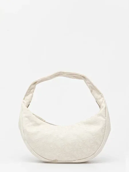 Calvin Klein Geantă Ckj Monogram Pinched Medium Shou Écru bej