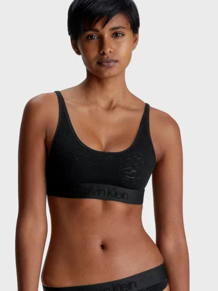 Без підкладки бюстгальтер Calvin Klein чорний