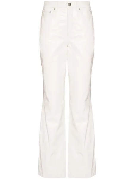 Pantaloni Remain din piele alb