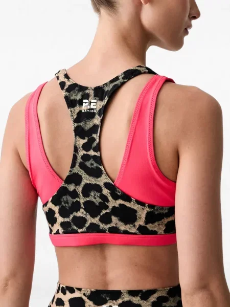 Sutien sport P.e Nation cu imagine cu model leopard