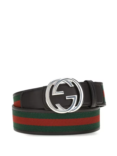 Cu centură reversibil curea Gucci cu cataramă maro