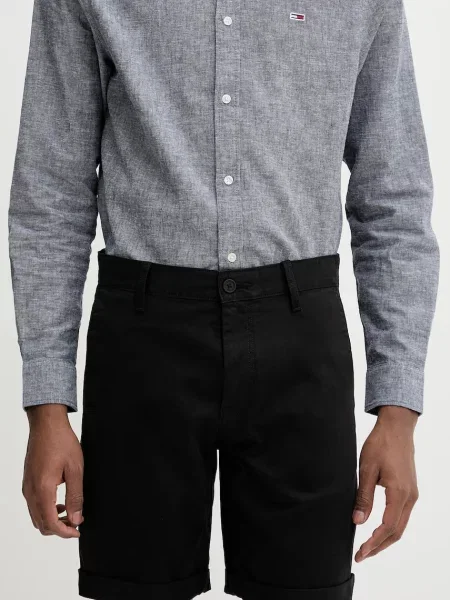 Tommy Jeans Kratke hlače črna