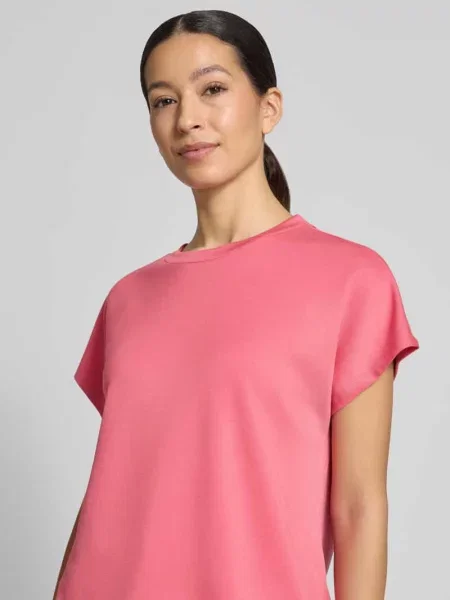 T-shirt z okrągłym dekoltem Soyaconcept różowa