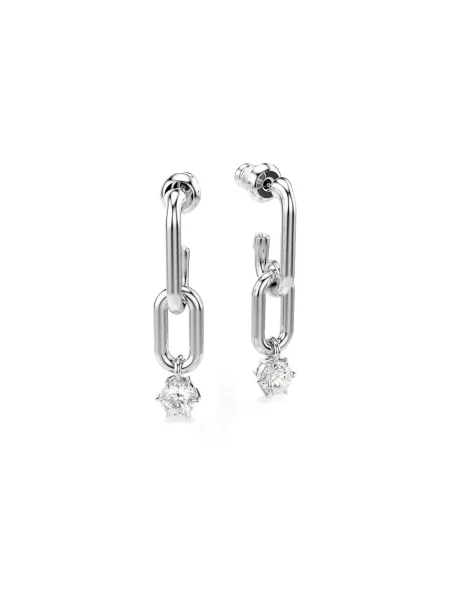 Cercei Swarovski de cristal argintiu