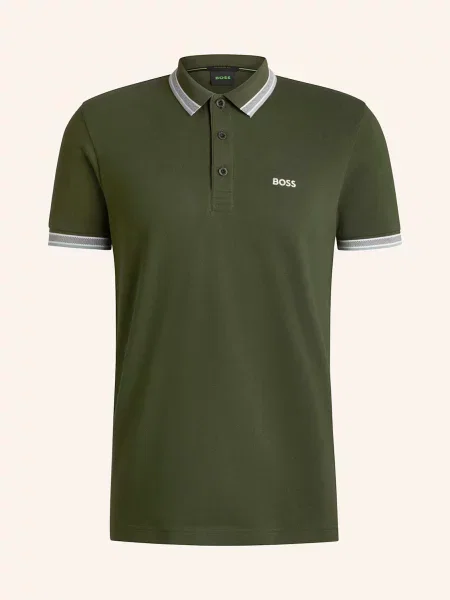 Boss Koszulka Polo Z Piki Paddy Curved Regular Fit gruen