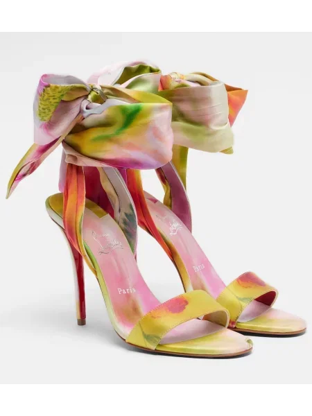 Sandale Christian Louboutin din satin