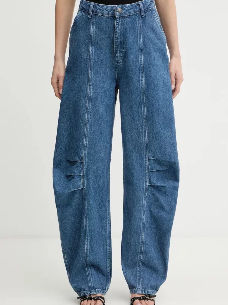 Rotate jeans high waist albastru