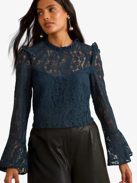 Love & roses Halenka marine modrá