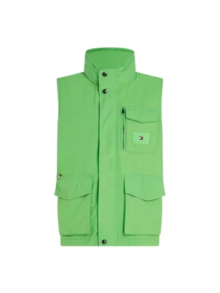 Kamizelka Tommy Hilfiger bez rękawów zielona
