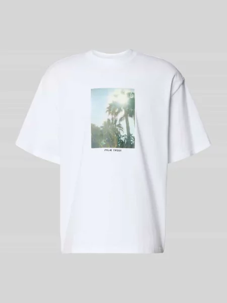 Oversized t-shirt z czystej bawełny model COOPER' Only & Sons czarna