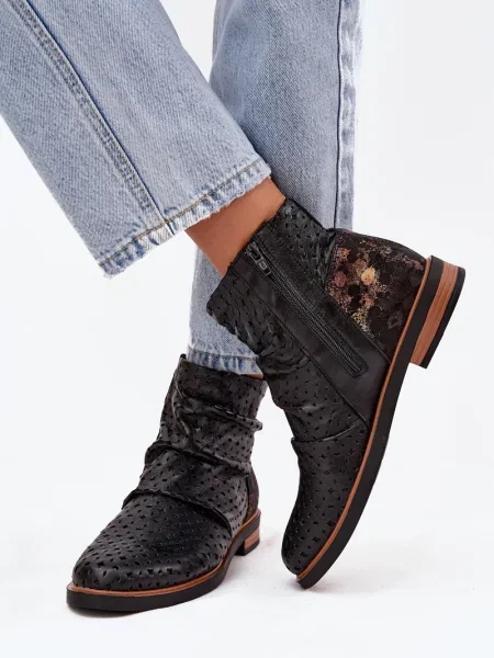 Боти до глезена Maciejka черно