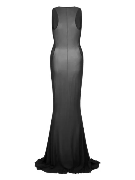 Rochie maxi Let's Swim plasă de costum negru