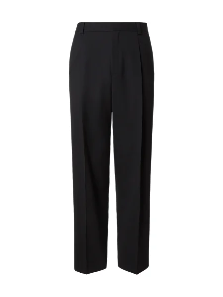 HUGO Hlače na rob črna