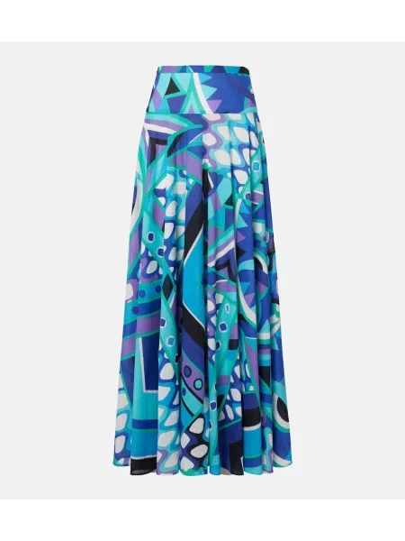 Fusta maxi Pucci albastru
