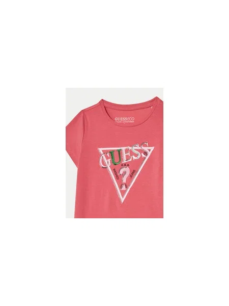 Guess Póló Regular Fit rózsaszín