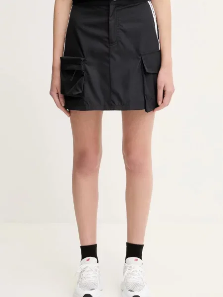 Adidas Originals spódnica Cargo Miniskirt mini rozkloszowana czarny