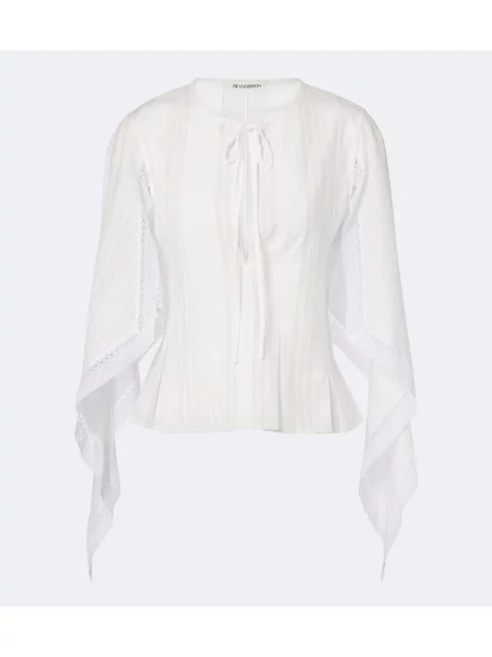 Top Jw Anderson drapat alb