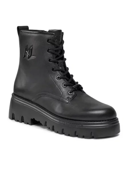 Trekking čevlji Karl Lagerfeld črna