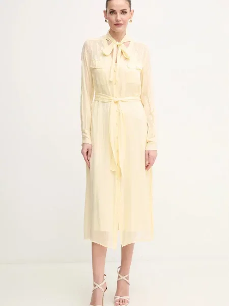 Twinset rochie galben