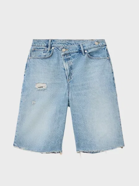 Джинсовые шорты Allsaints голубые