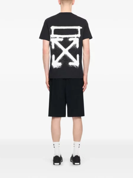 Tricou grafic Off-white cu imagine alb
