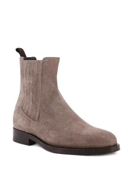 Botine Brunello Cucinelli din piele de căprioară gri
