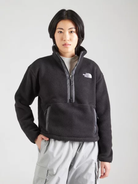 THE NORTH FACE Pulover FLEESKI negru alb