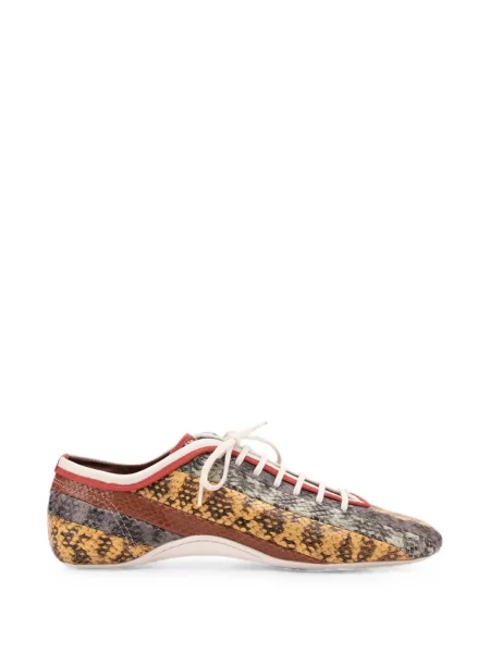 Sneakerși Dries Van Noten din piele galben