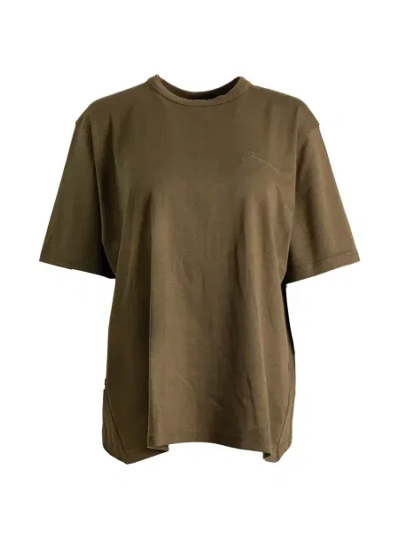 Tricou Jacquemus drapate scurt verde