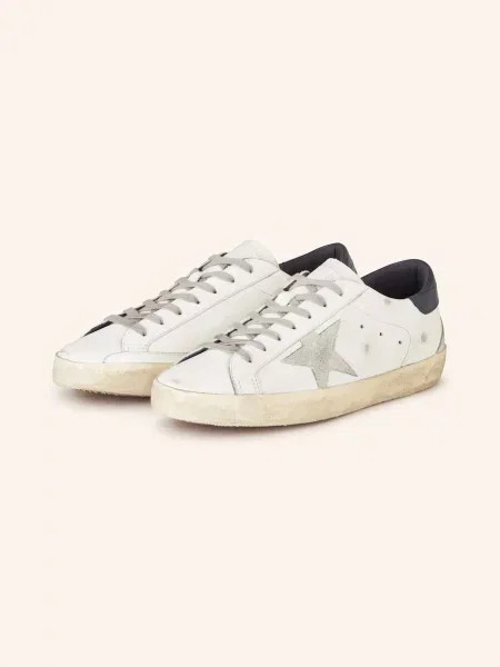 Golden Goose Sneakersy Super-Star Classic bílá/ tmavě modrá/ šedá bílé