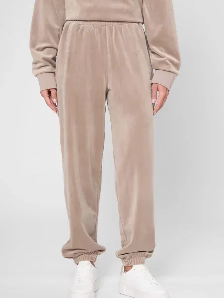 Велюрові спортивні штани Prpy бежеві