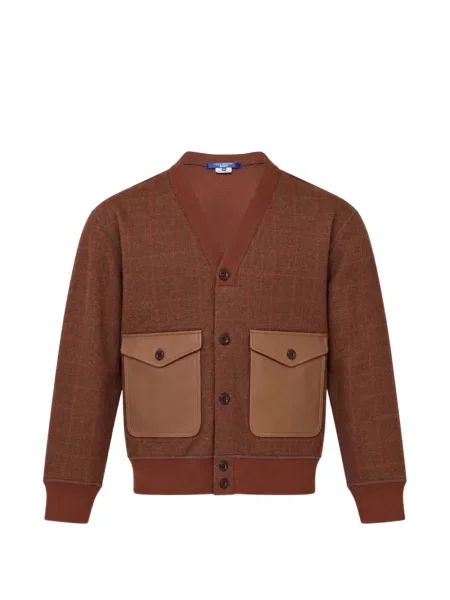 Cardigan Junya Watanabe în carouri maro