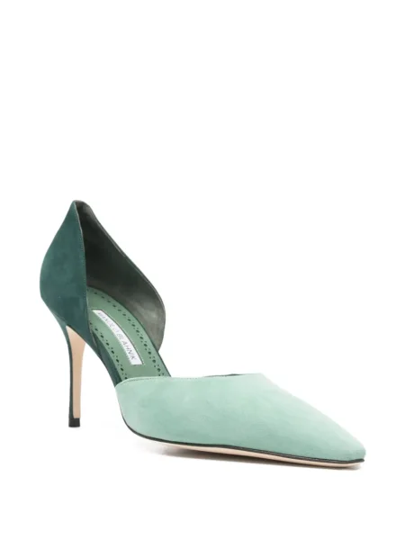 Pantofi cu toc Manolo Blahnik verde