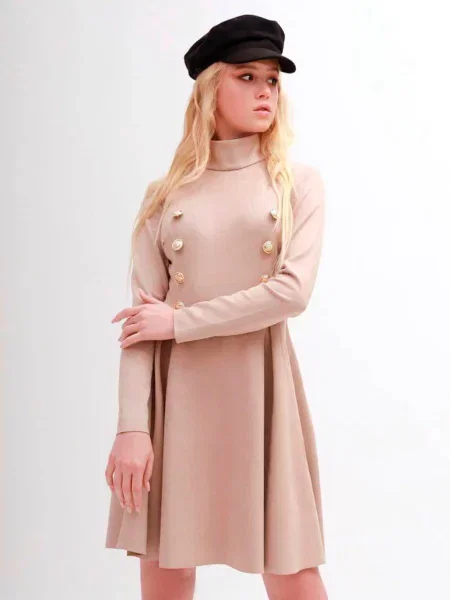 Замшева Сукня міні Milirud бежевий