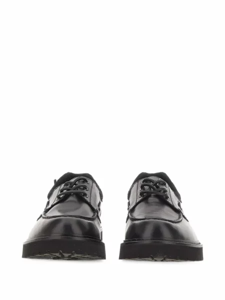 Pantofi derby Woolrich cu șireturi din piele negru