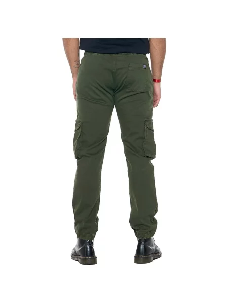 Pantaloni cargo Leone 1947 verde