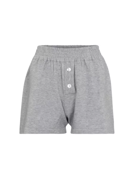 Pantaloni scurți Live The Process din cașmir gri