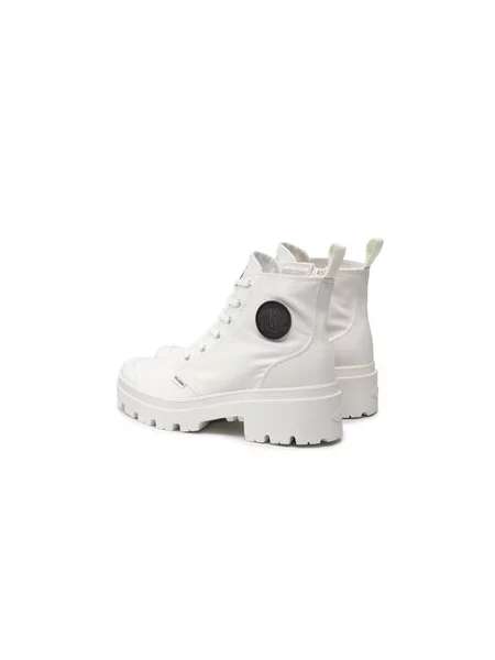 Bakancs Palladium Pallabase Twill fehér