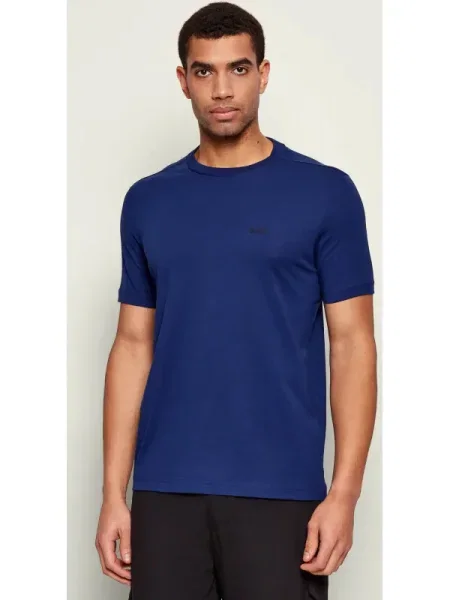BOSS GREEN Tricou Tee | stretch verde