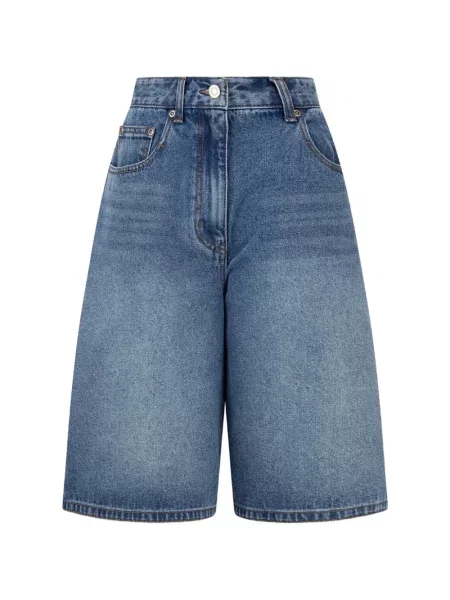 Pantaloni scurți din denim Tomboy cu talie înaltă albastru