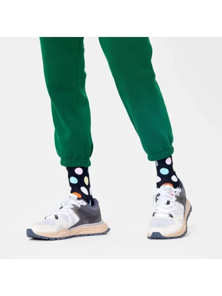 Bodkované ponožky Happy Socks čierna